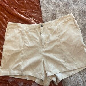 Wild fable Women's Cream Corduroy Shorts